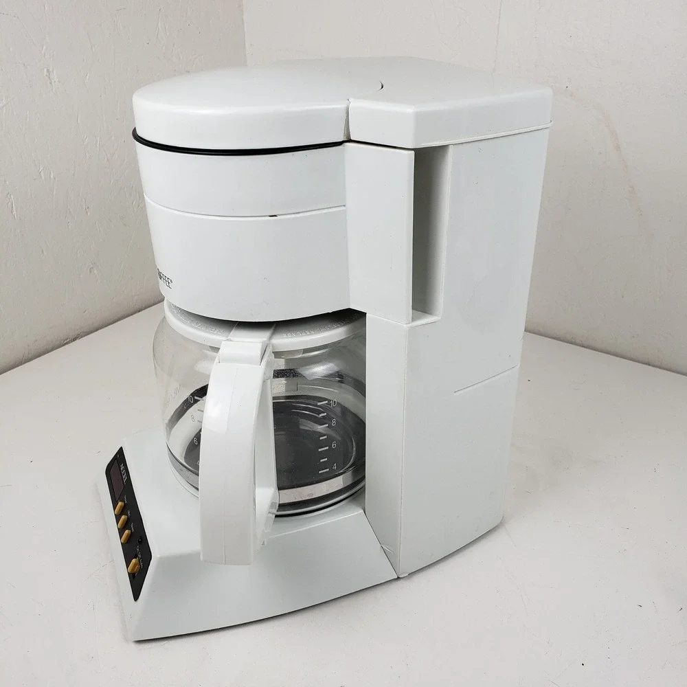 Mr. Coffee Accel 12 Cup Programmable Coffee Maker White PRX20 Glass Carafe